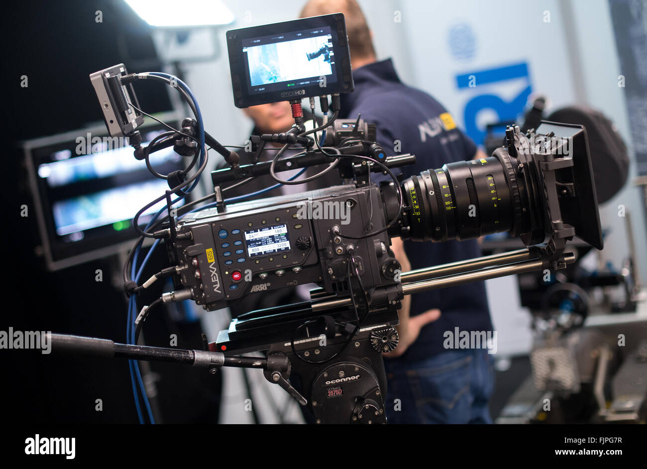 Munich, Germany. 03rd Mar, 2016. The Alexa 65 digital film camera from film  technology company Arri can be seen in a studio in Munich, Germany, 03  March 2016. The winner of this