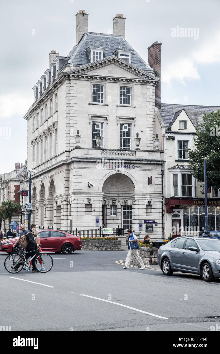 Natwest bank. Mostyn Street, Llandudno, North Wales, Great Britain