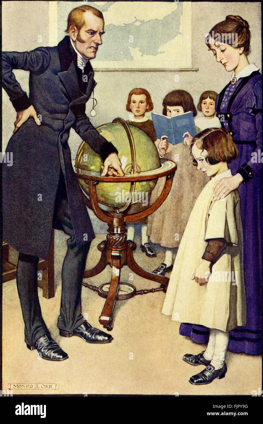 Jane Eyre by Charlotte Bronte. Illustrated by Monro Scott Orr. Novel