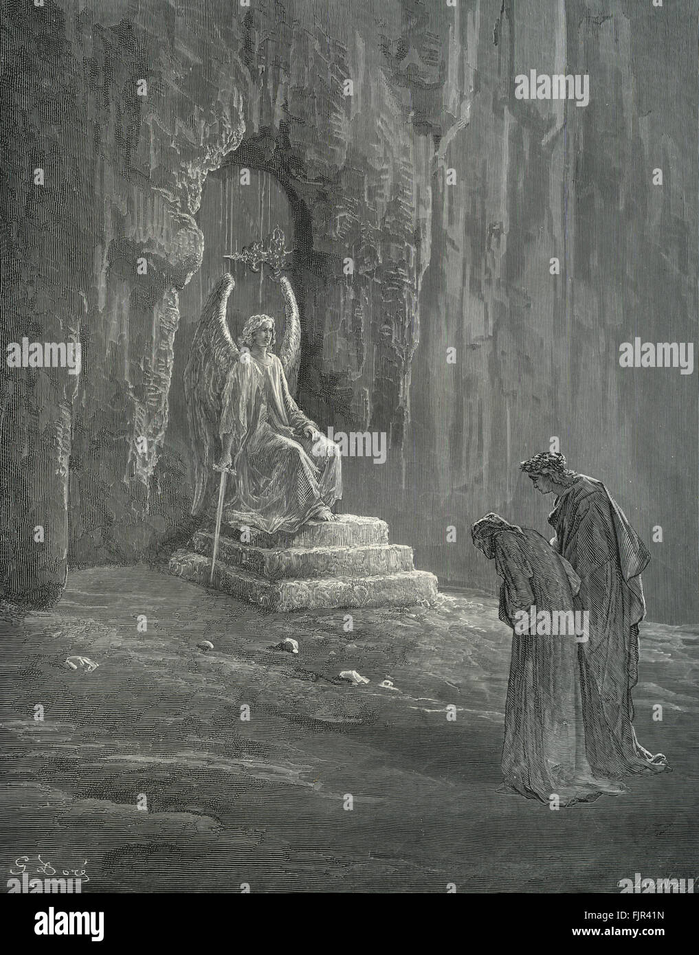 Dante's purgatory, part of his Divina Commedia / Divine Comedy ...