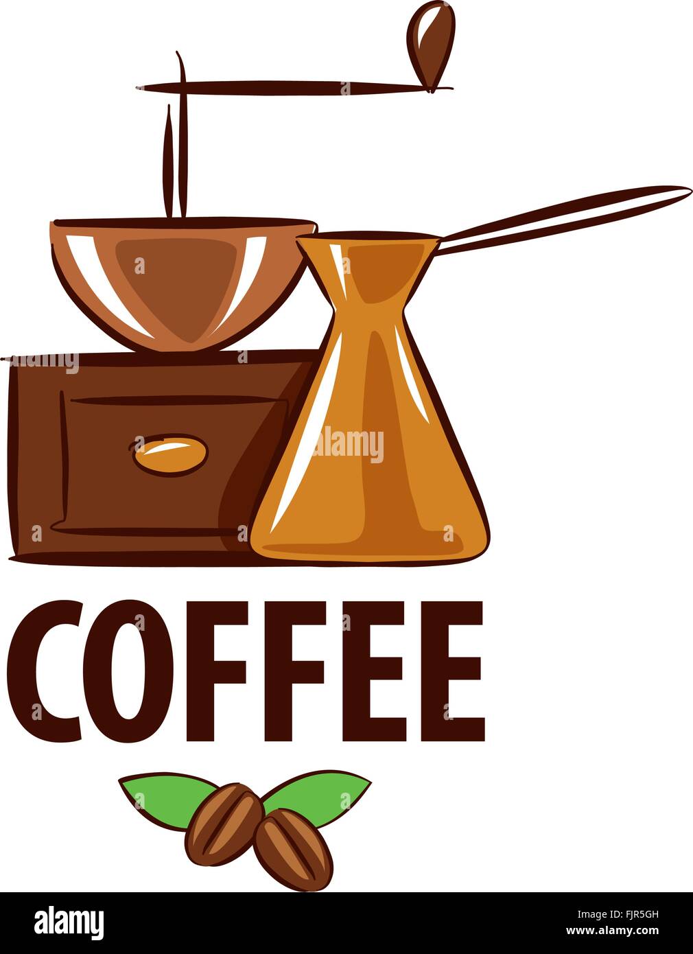 vector logo for coffee Stock Vector Image & Art - Alamy