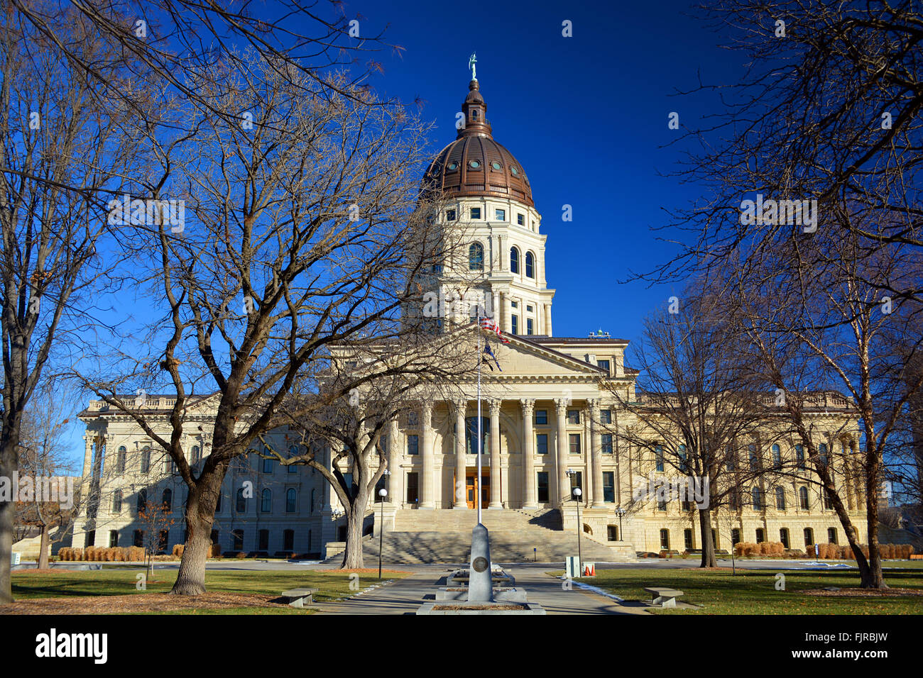 Kansas State Capitol Building Stock Photo