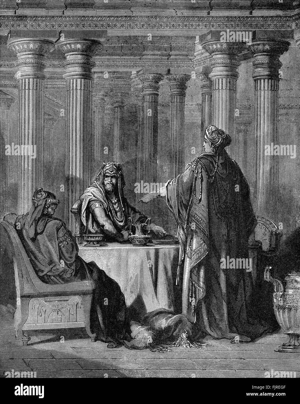 Queen esther and haman Black and White Stock Photos & Images Alamy