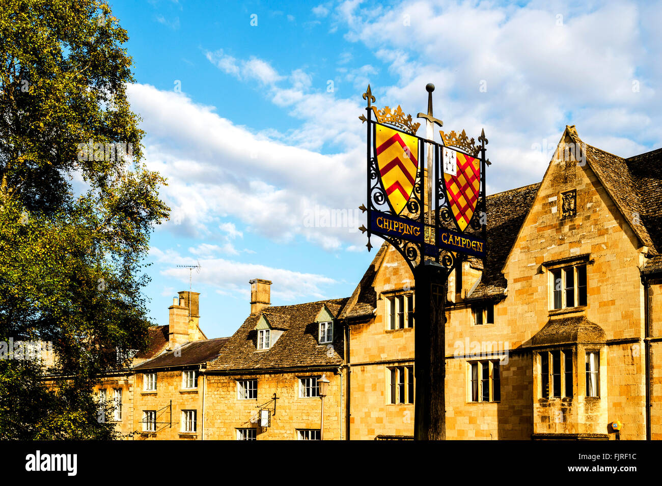 Chipping Campden in the cotswolds, Gloucestershire, high street Stock Photo