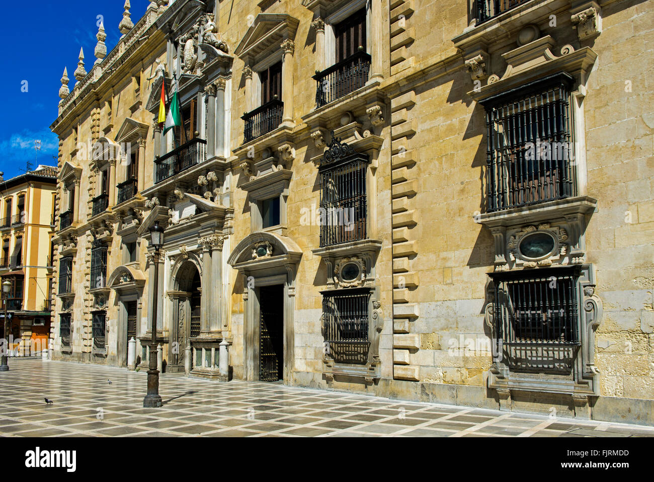 Royal Palace of Justice, Palacio de la Chancilleria, Plaza Nueva, Granada province, Andalusia, Spain Stock Photo