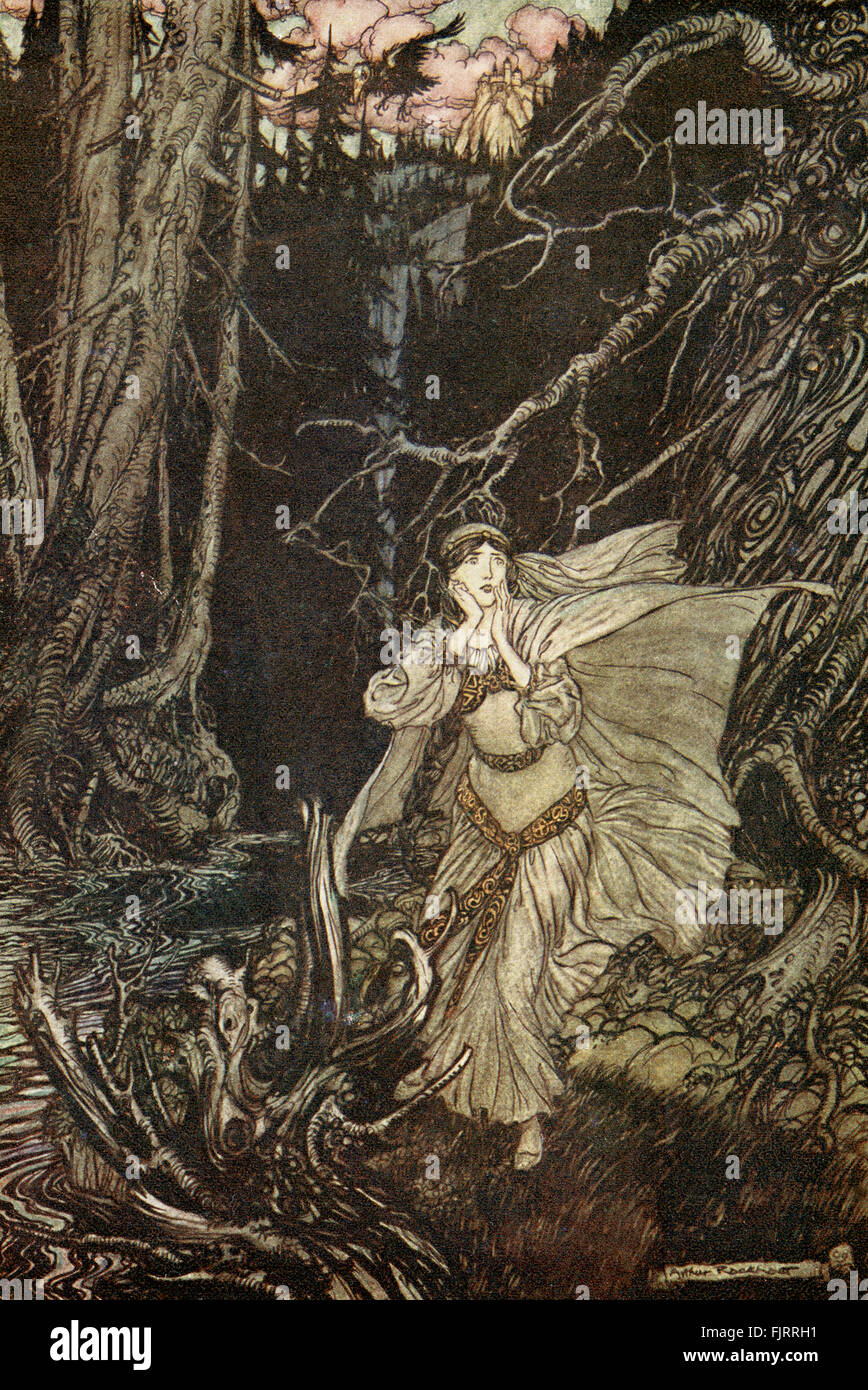 Undine by Friedrich de la Motte Fouqué, illustrated by Arthur Rackham