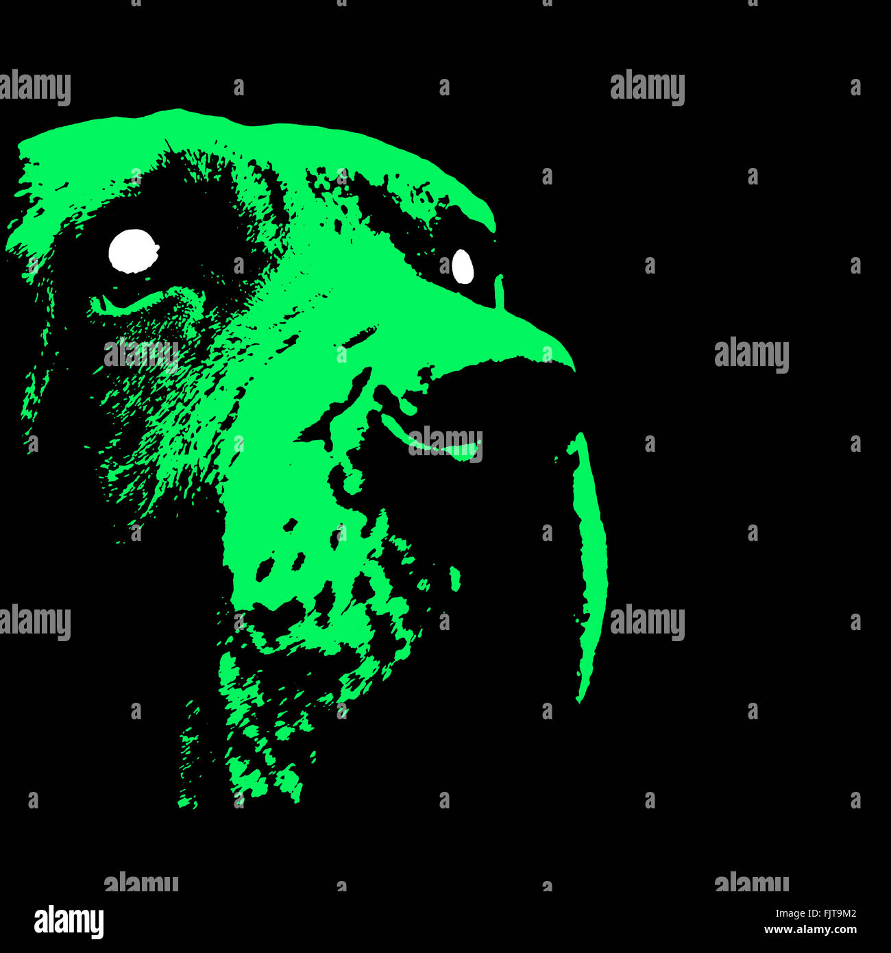 Green Dog Stock Photo - Alamy