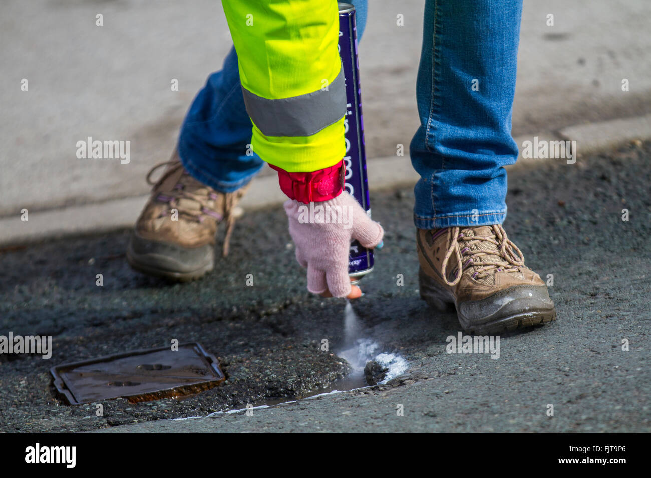 Potholes inspection hires stock photography and images Alamy