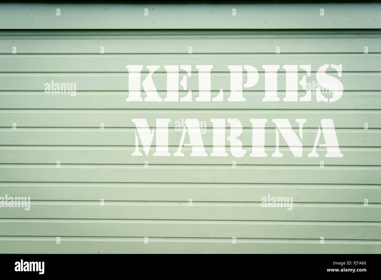 Kelpies Marina in Falkirk Stock Photo
