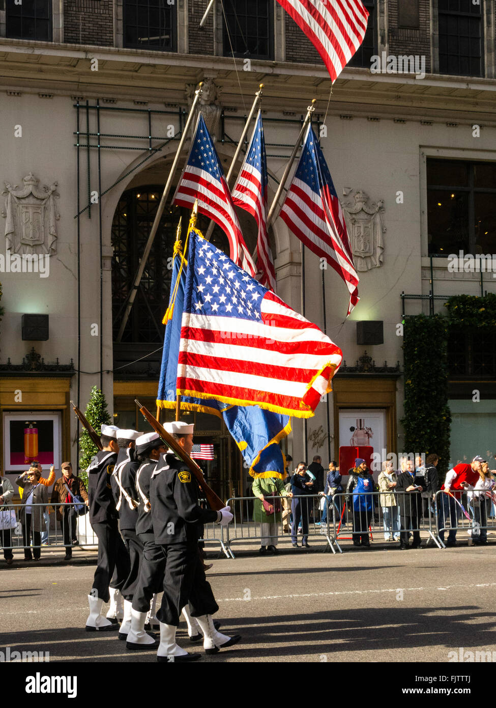 Veterans Day Parade on Fifth Avenue, NYC, USA Stock Photo Alamy
