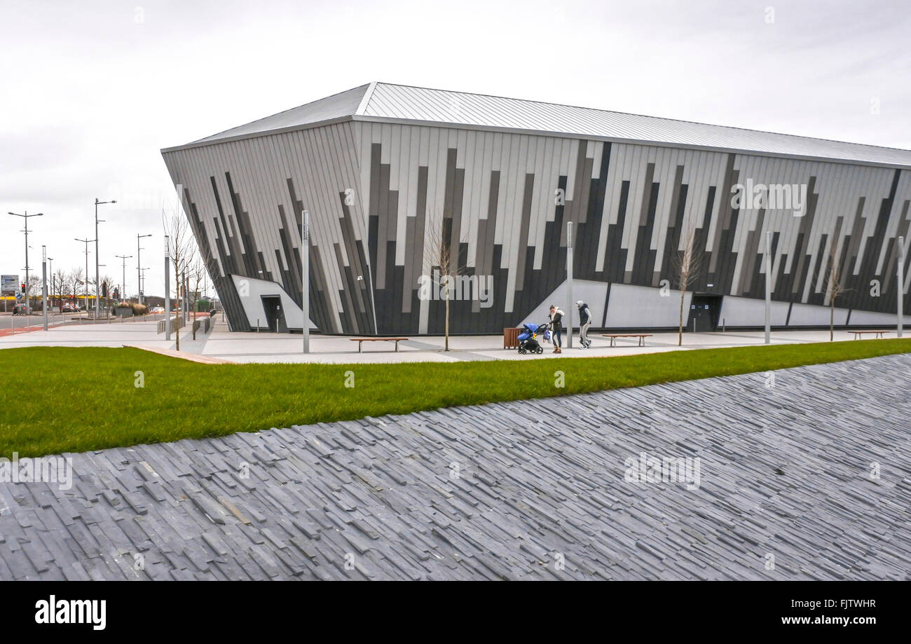 Cardiff Bay's brand new Ice Arena Wales stadium March 2015 PHILLIP ROBERTS Stock Photo