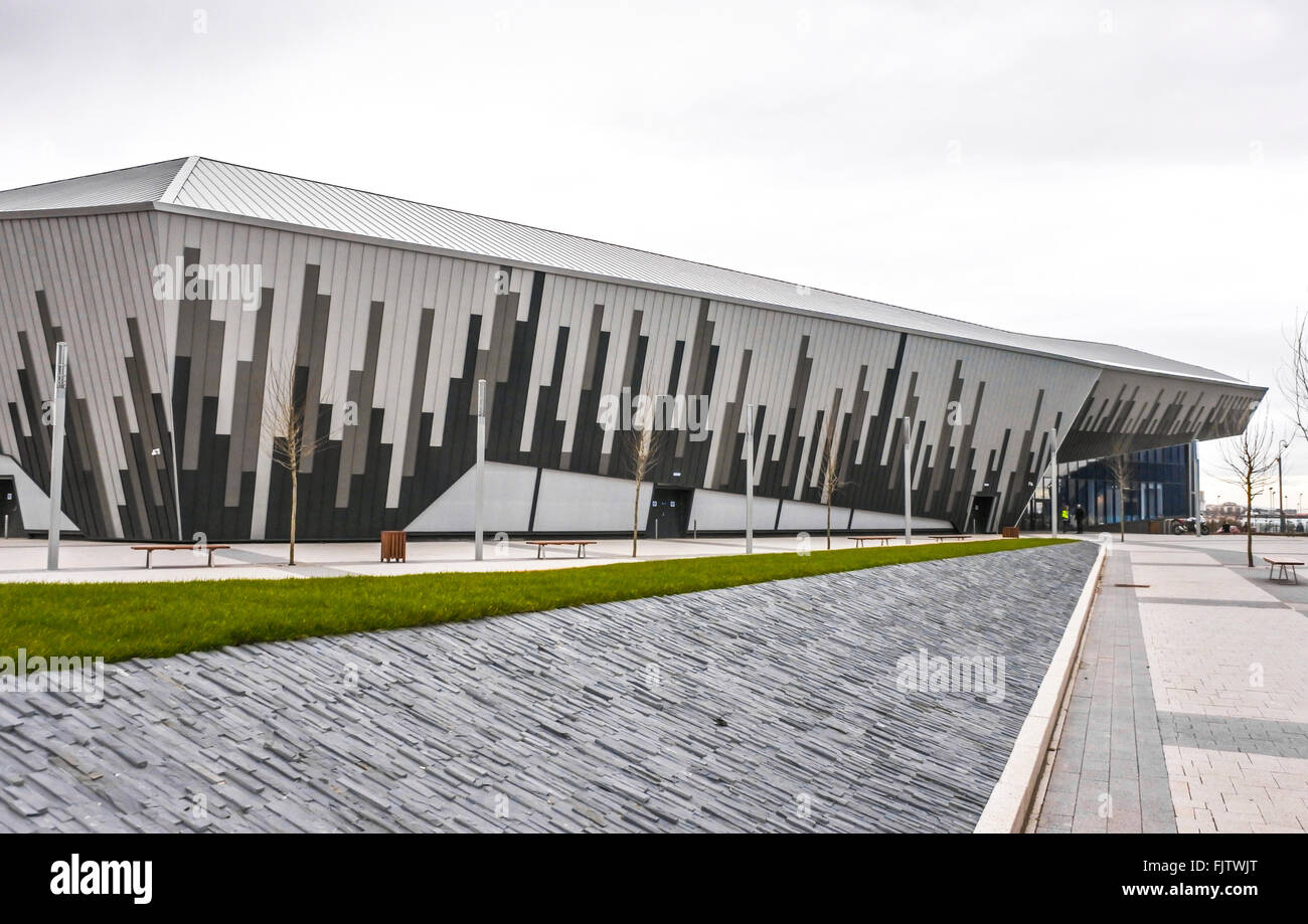 Cardiff Bay's brand new Ice Arena Wales stadium March 2015 PHILLIP ROBERTS Stock Photo