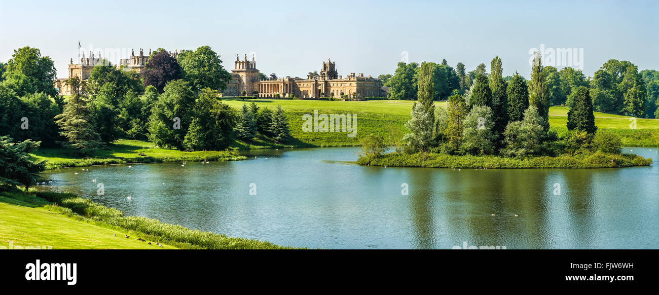 Blenheim Palace near Oxford, Oxfordshire, South England Stock Photo