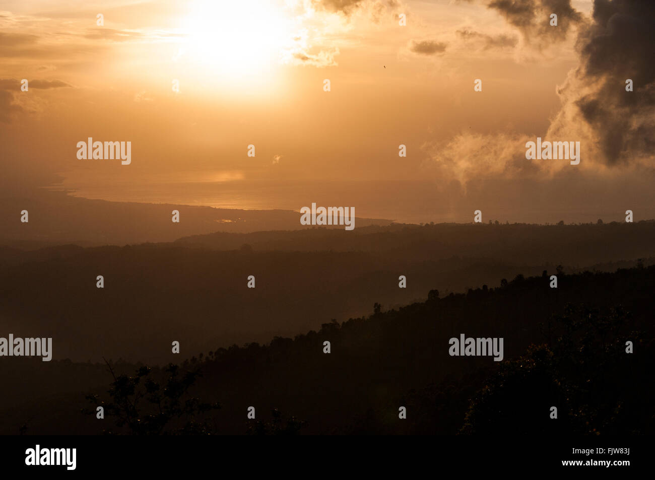 sea sunset Indonesia Bali Stock Photo - Alamy