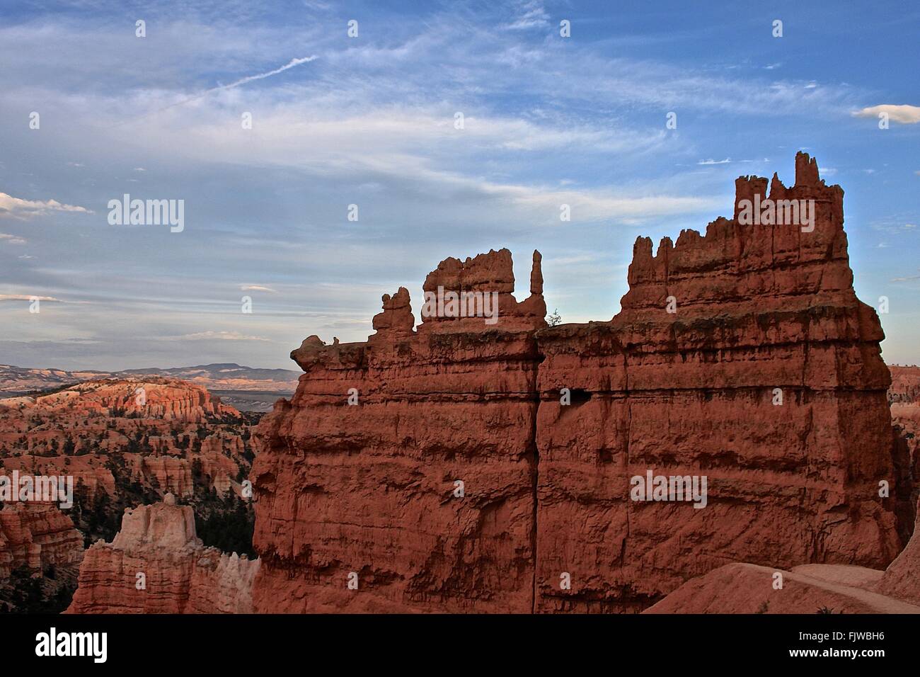 Rock Formation At Bryce Canyon National Park Against Sky Stock Photo