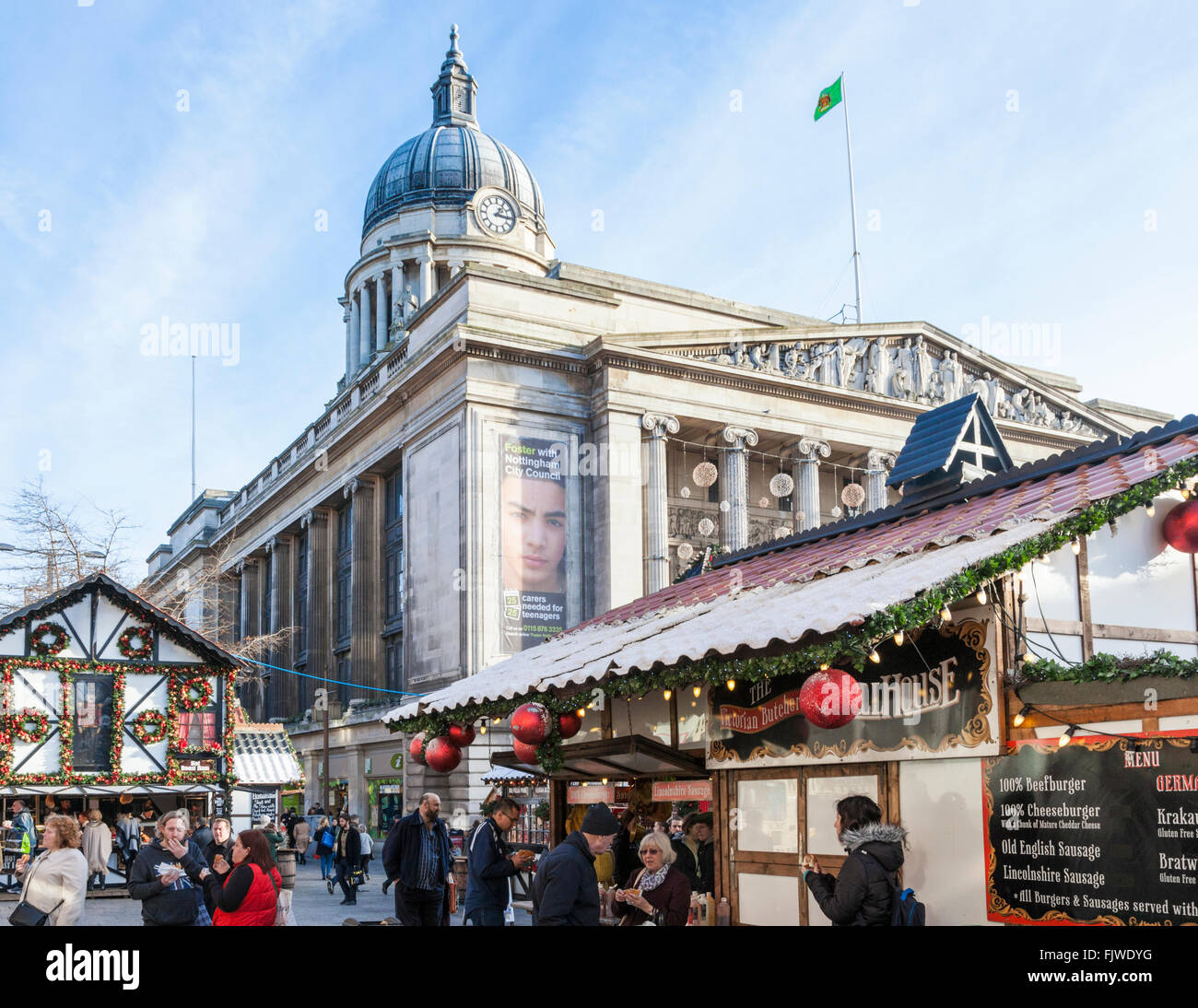 Nottingham Christmas Market, Nottingham, England, UK Stock Photo Alamy