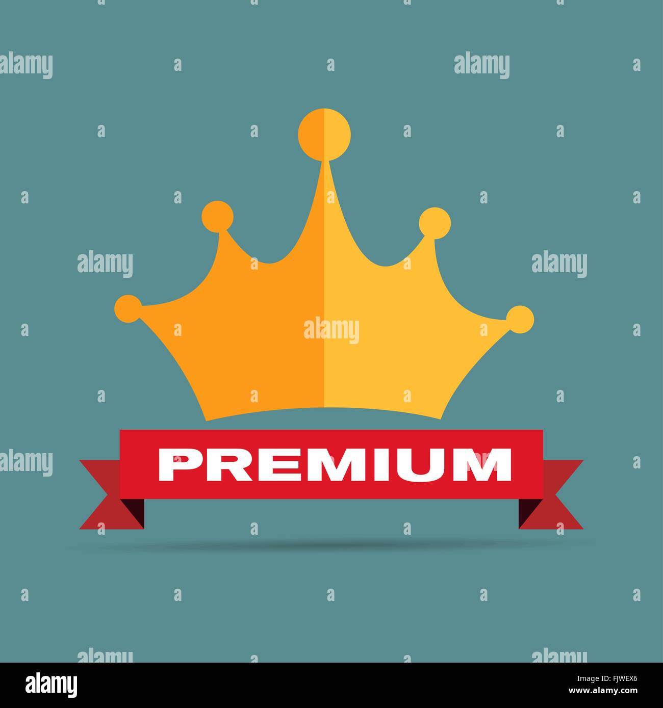 Gold Flat Design Crown Vector Illustration Stock Vector Image & Art - Alamy