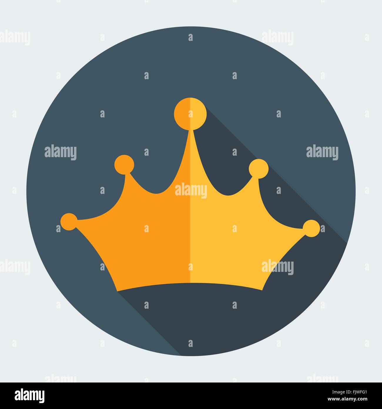 Gold Flat Design Crown Vector Illustration Stock Vector Image & Art - Alamy