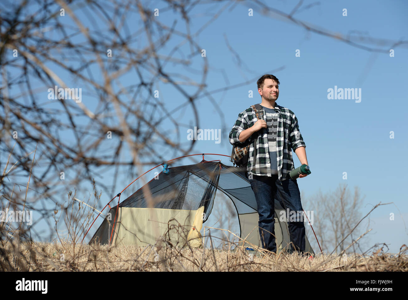 Man standing near lake digital hi-res stock photography and images - Alamy