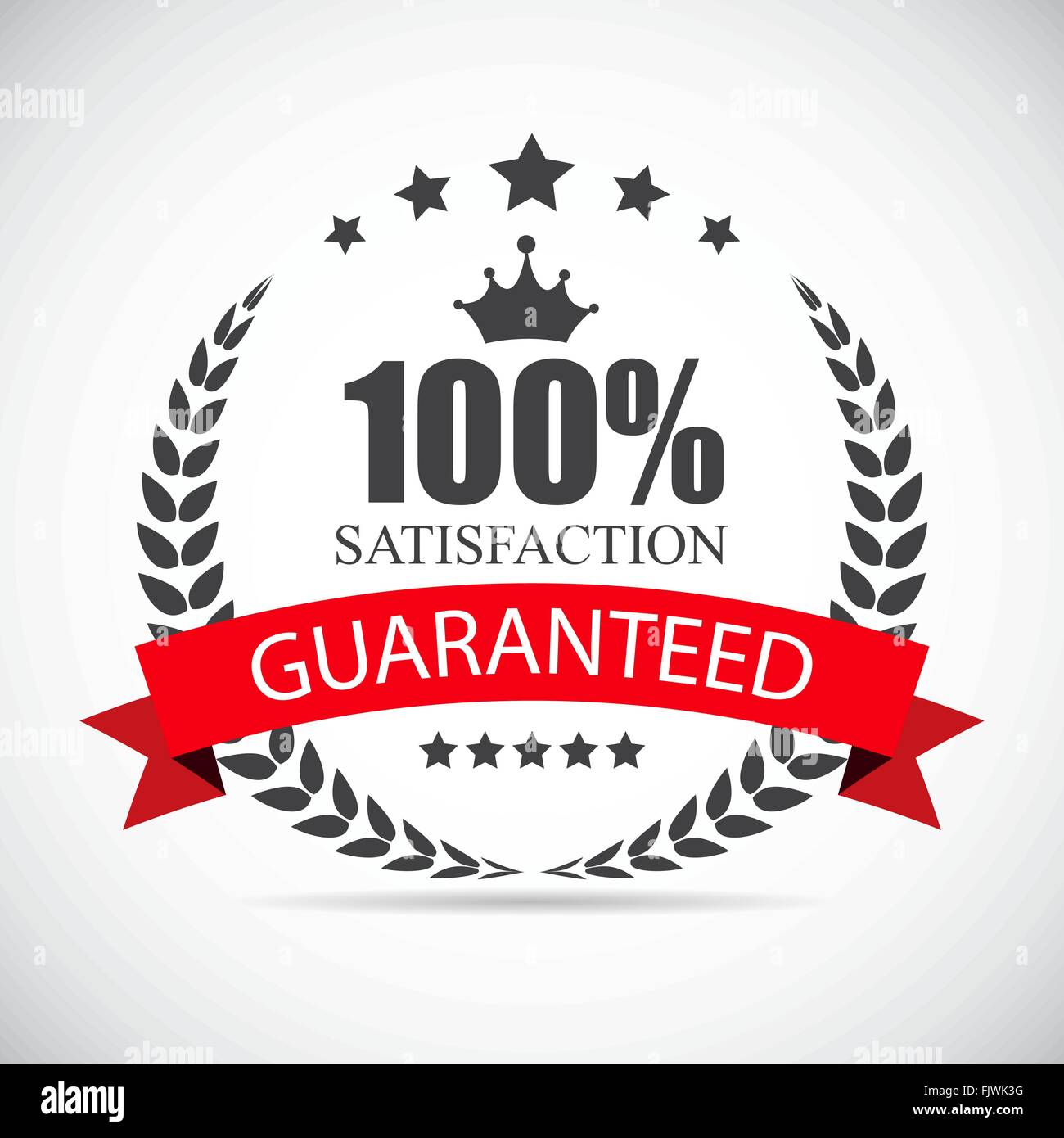 100 Satisfaction Label Vector Illustration Stock Vector Image And Art Alamy 