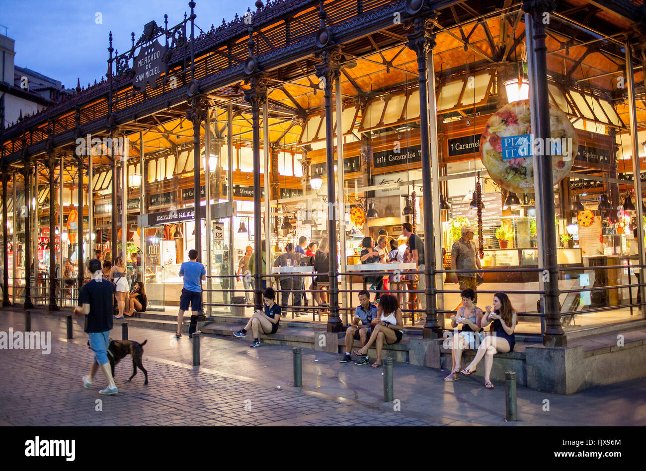San Miguel market, in Plaza de San Miguel. Madrid. Spain Stock Photo