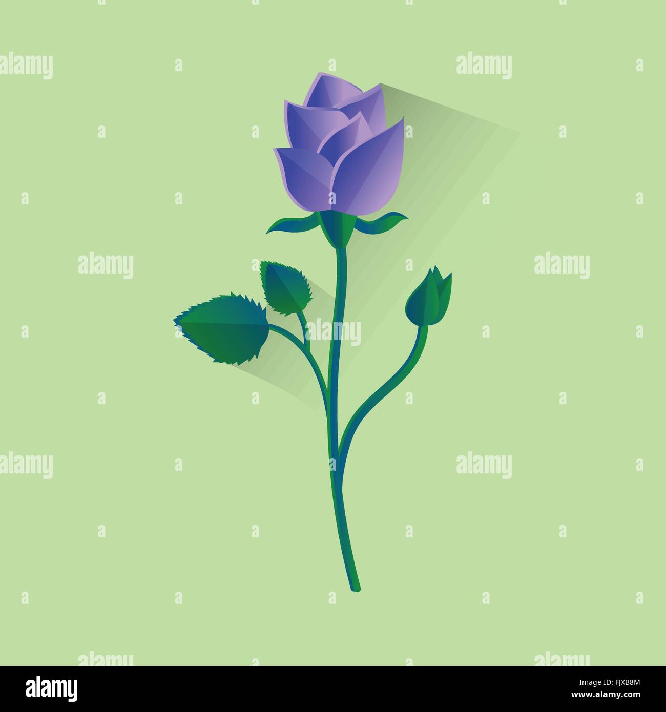 Blue Rose Flower Isolated Stock Vector Image & Art - Alamy
