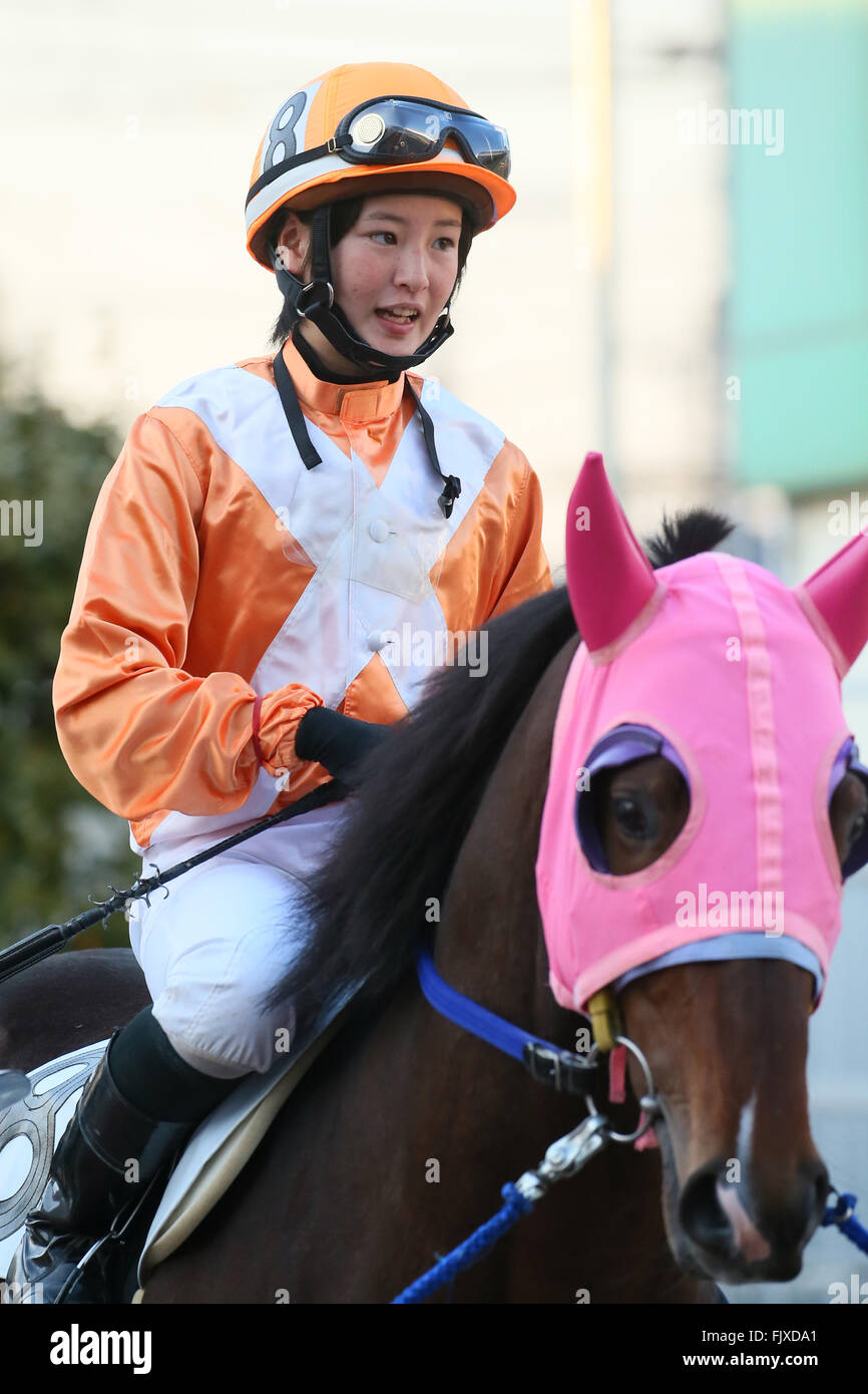 Kawasaki Race course, Kanagawa, Japan. 3rd Mar, 2016. Nanako Fujita