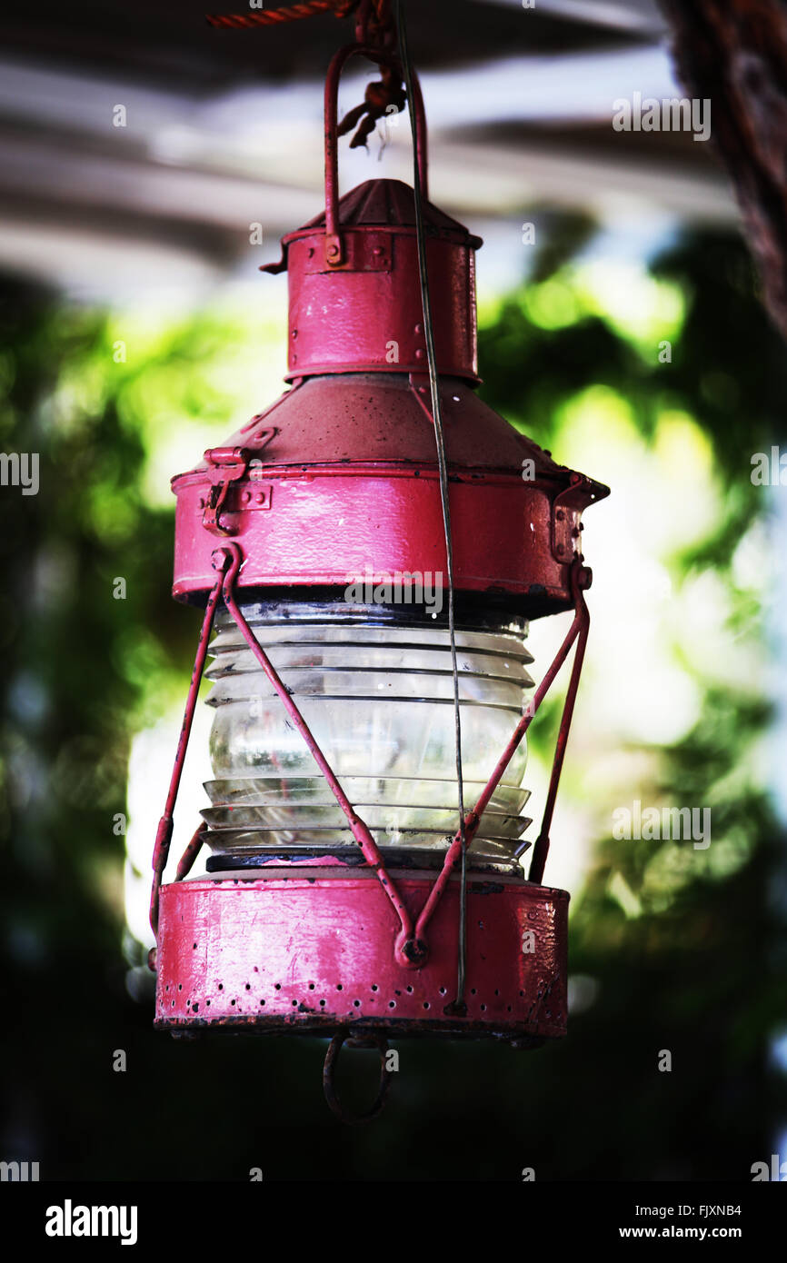 Oil lamp hanging from ceiling antique hires stock photography and