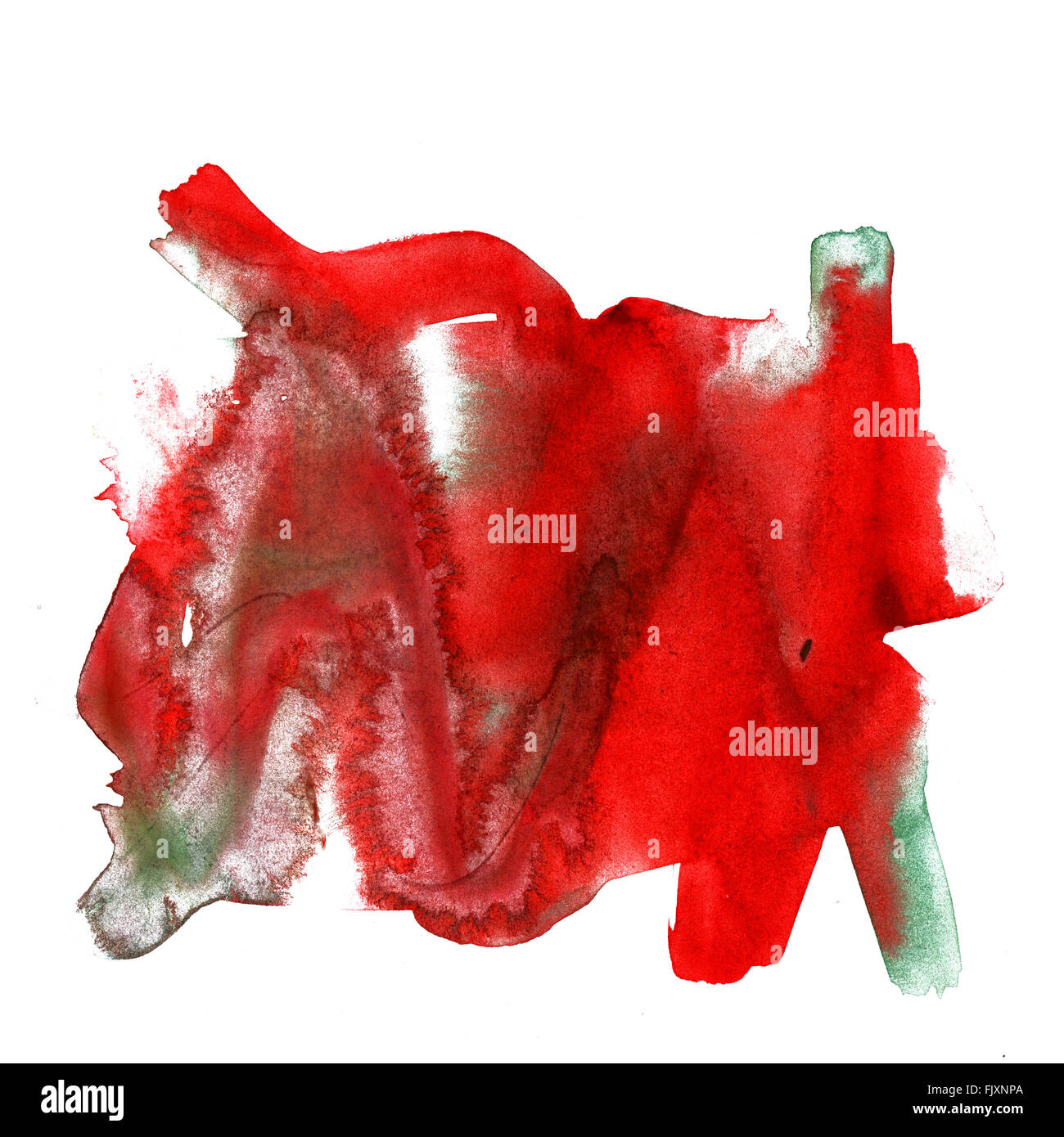 red paint brush stroke effect Stock Photo - Alamy