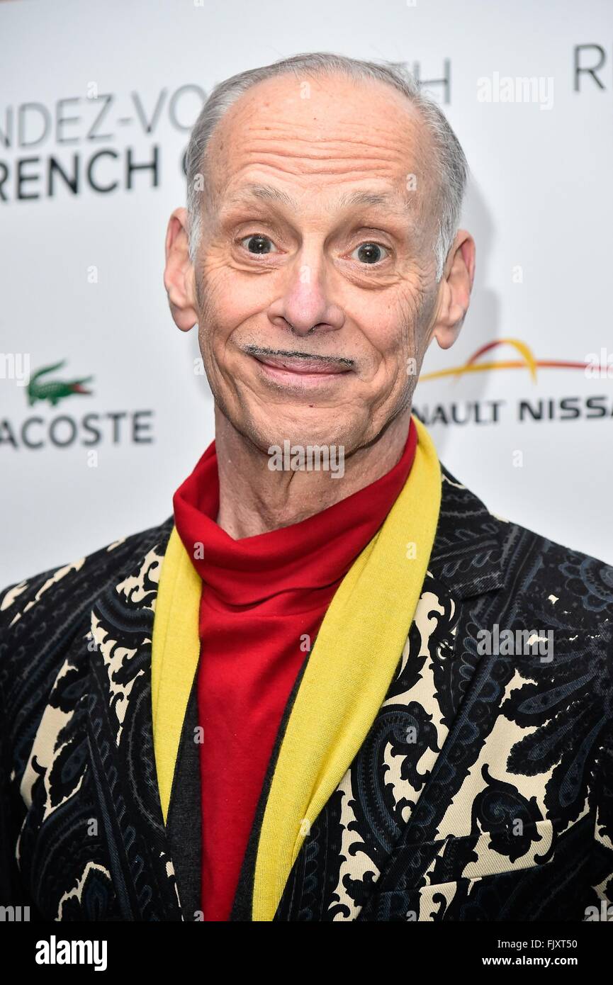 New York, NY, USA. 3rd Mar, 2016. John Waters at arrivals for VALLEY OF LOVE Premiere at Rendez-Vous with French Cinema, The Walter Reade Theater at Lincoln Center, New York, NY March 3, 2016. Credit:  Steven Ferdman/Everett Collection/Alamy Live News Stock Photo