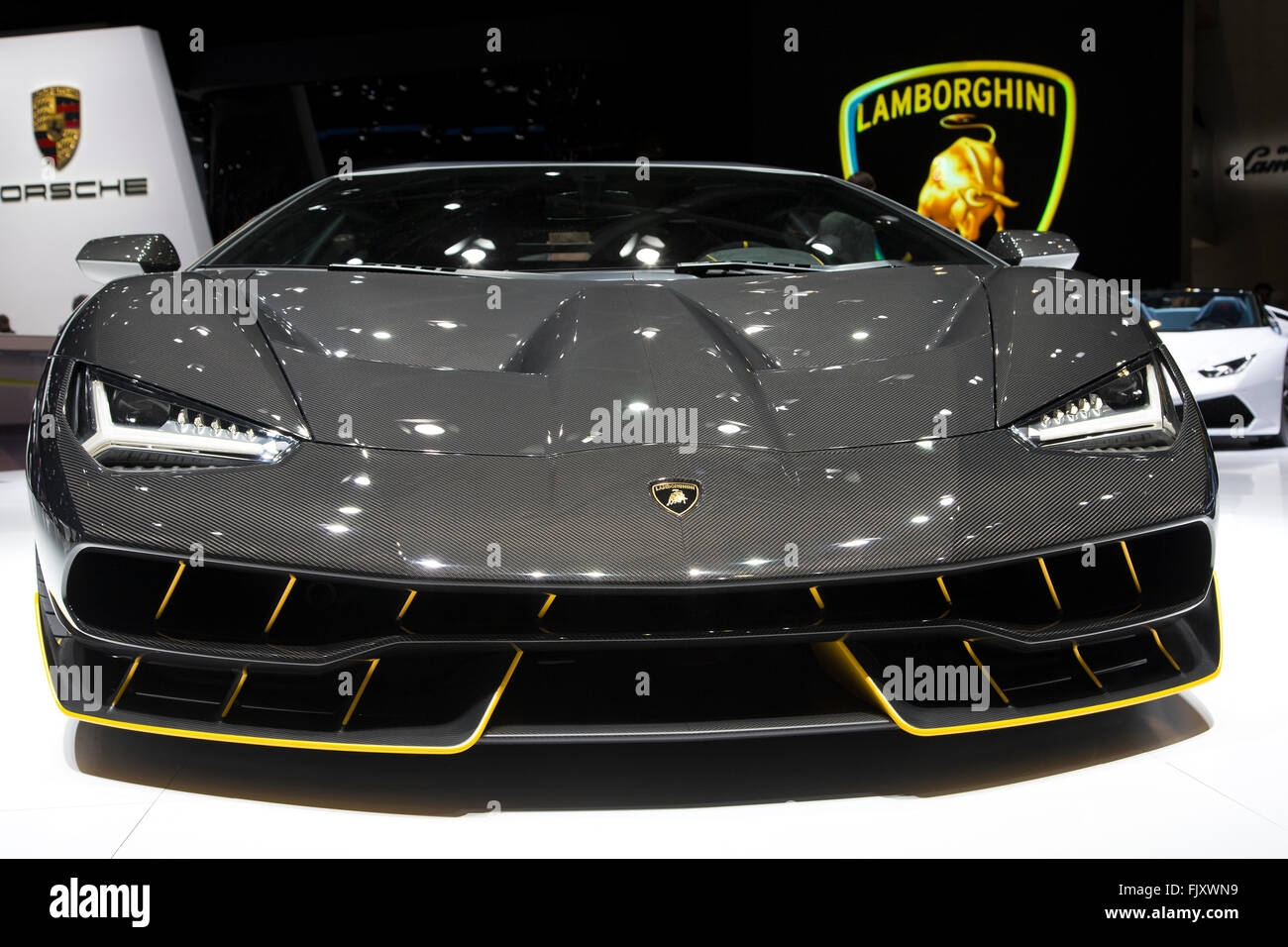 Lamborghini Centenario Roadster at the Geneva Motor Show 2016 Stock Photo