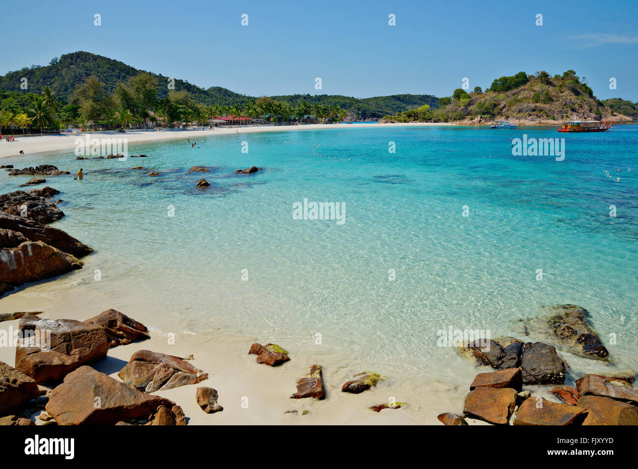 Pulau Redang is one of the most beautiful (and popular) tourist islands on Malaysia's east coast. Stock Photo