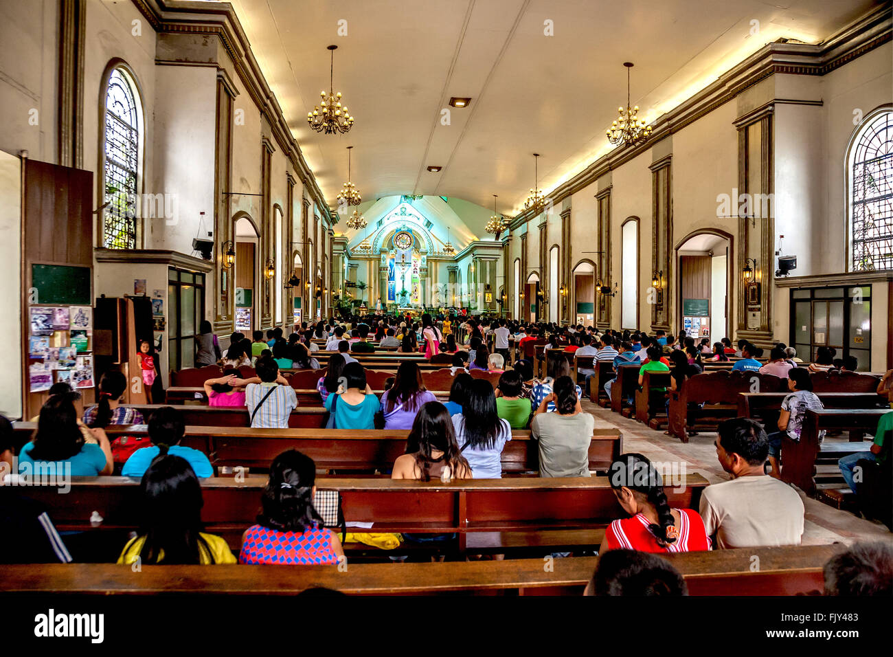 Philippines Negros Dumaguete Dumaguete cathedral  Adrian Baker Stock Photo