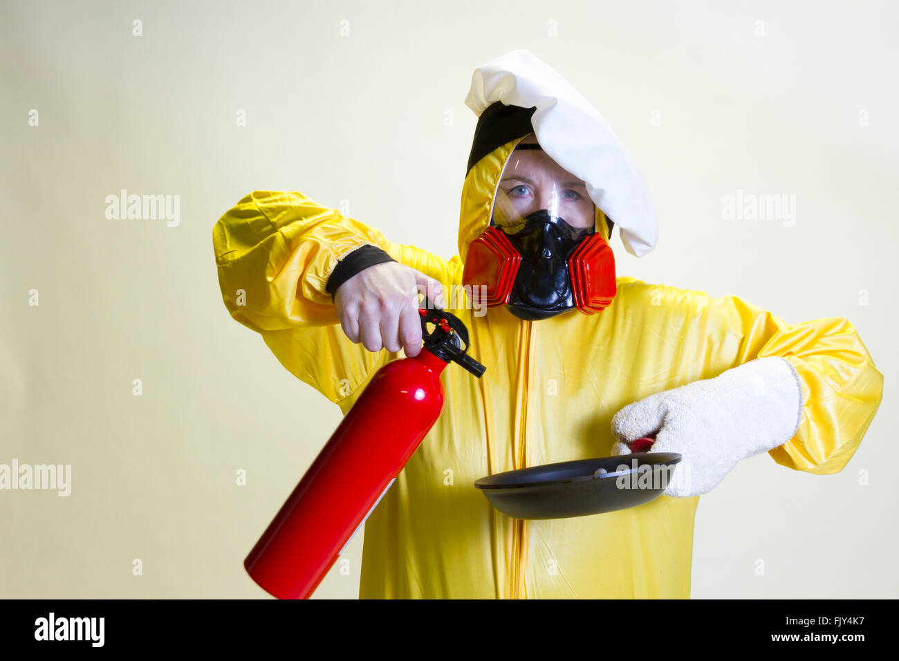 Woman hazmat hazardous materials suit hi-res stock photography and ...