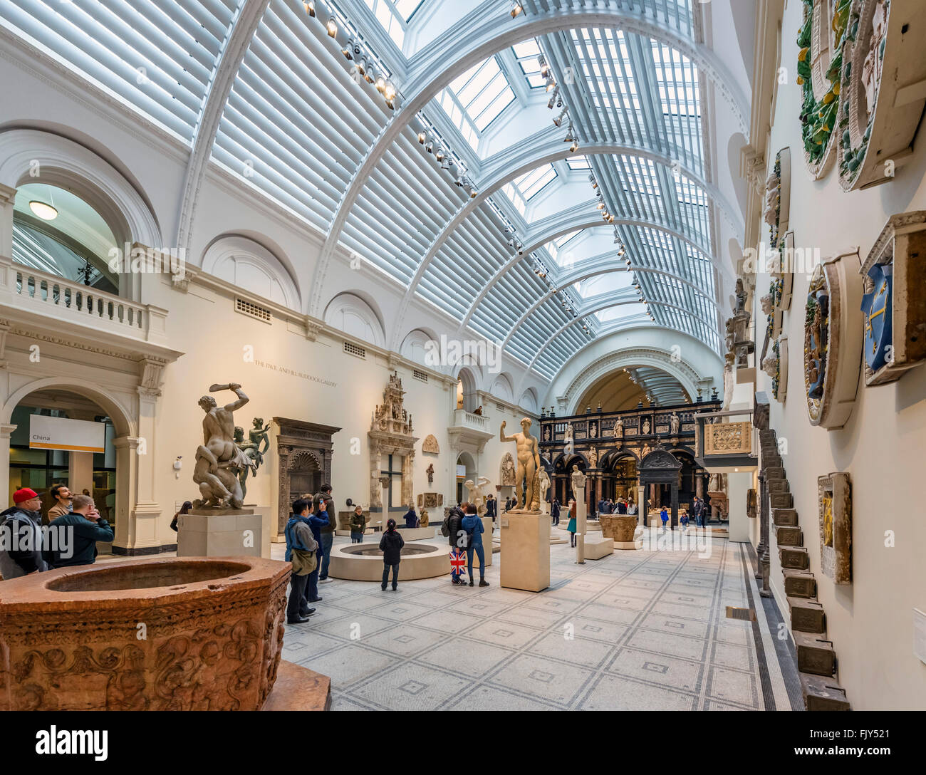 Medieval and Renaissance Gallery, Victoria and Albert Museum, South Kensington, London, England, UK Stock Photo