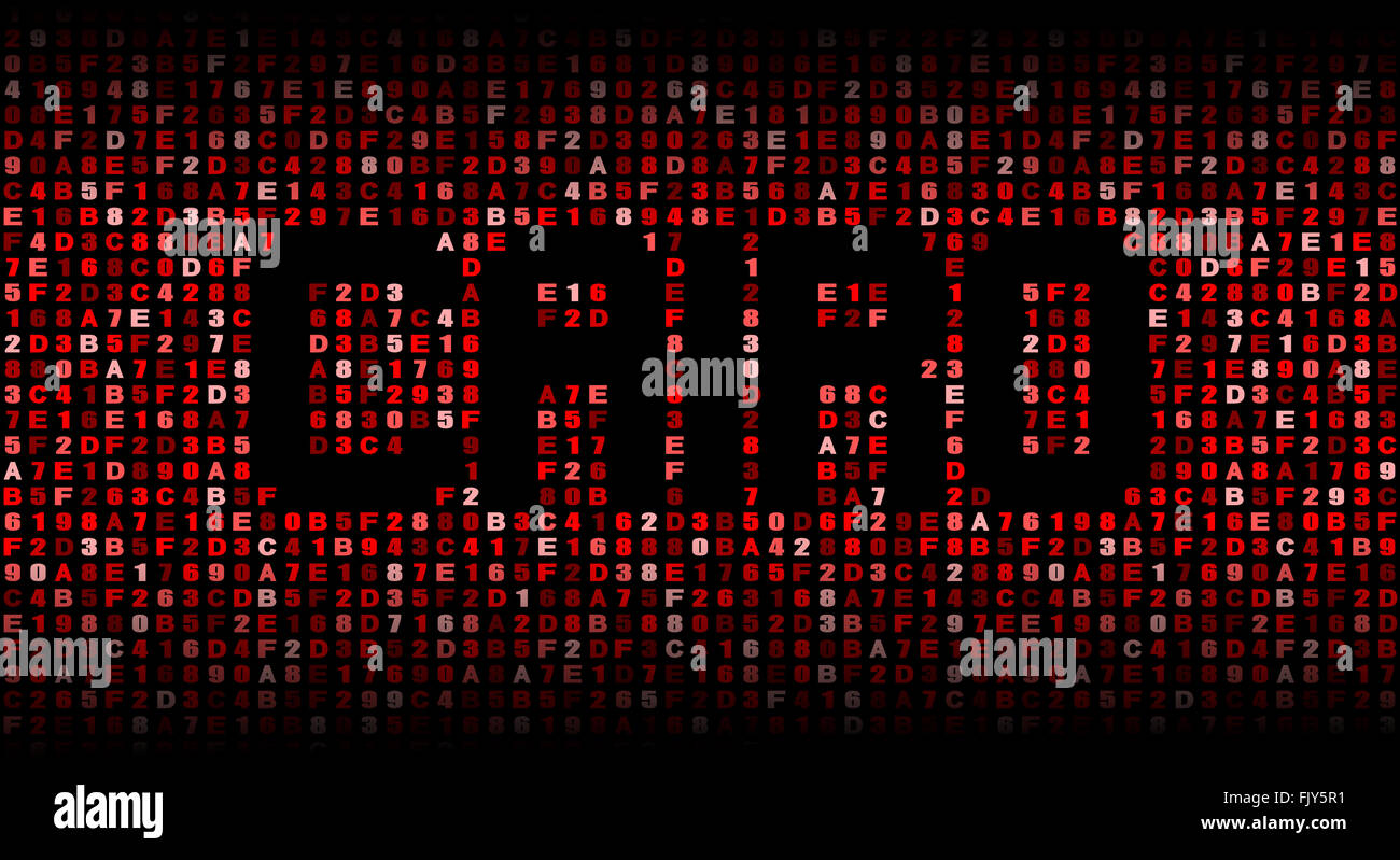 Cairo text on hex code illustration Stock Photo Alamy