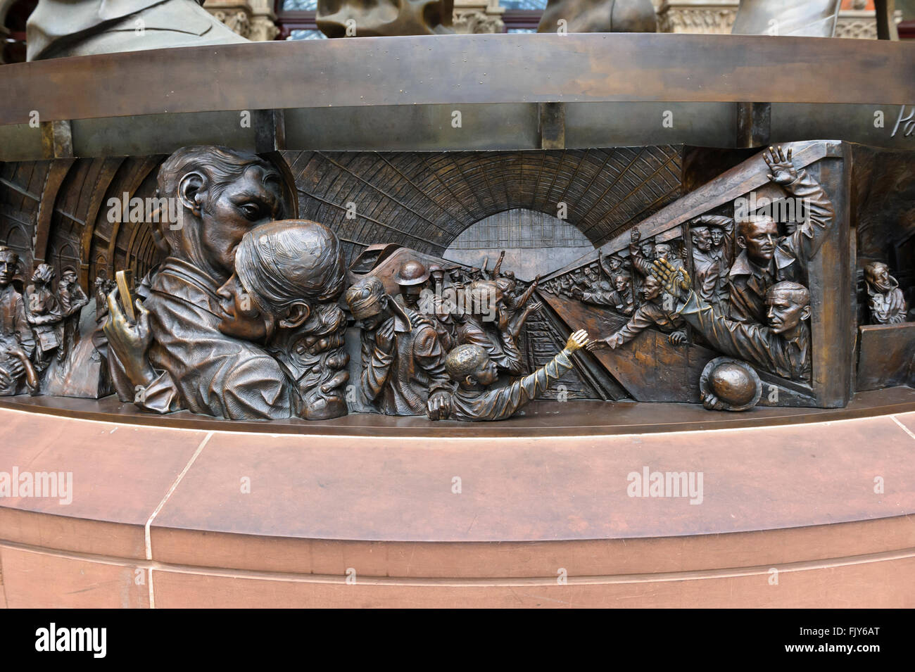 Sculptures ' The Meeting Place' by Paul Day, British Sculptor at St