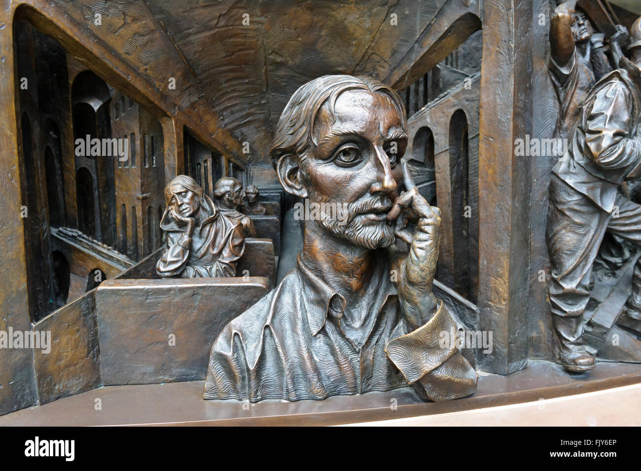 Sculptures ' The Meeting Place' by Paul Day, British Sculptor at St