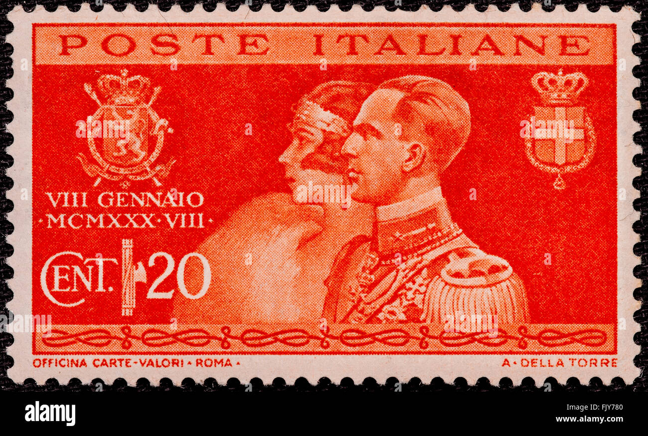 Stamp In Favor Of The Red Cross Issued By The Kingdom Of Italy From 20