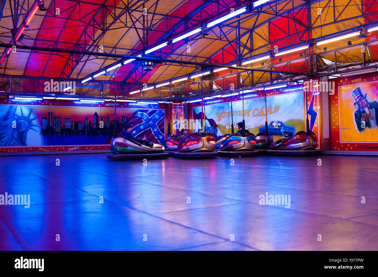 Dodgem cars, Vienna, Austria Stock Photo Alamy
