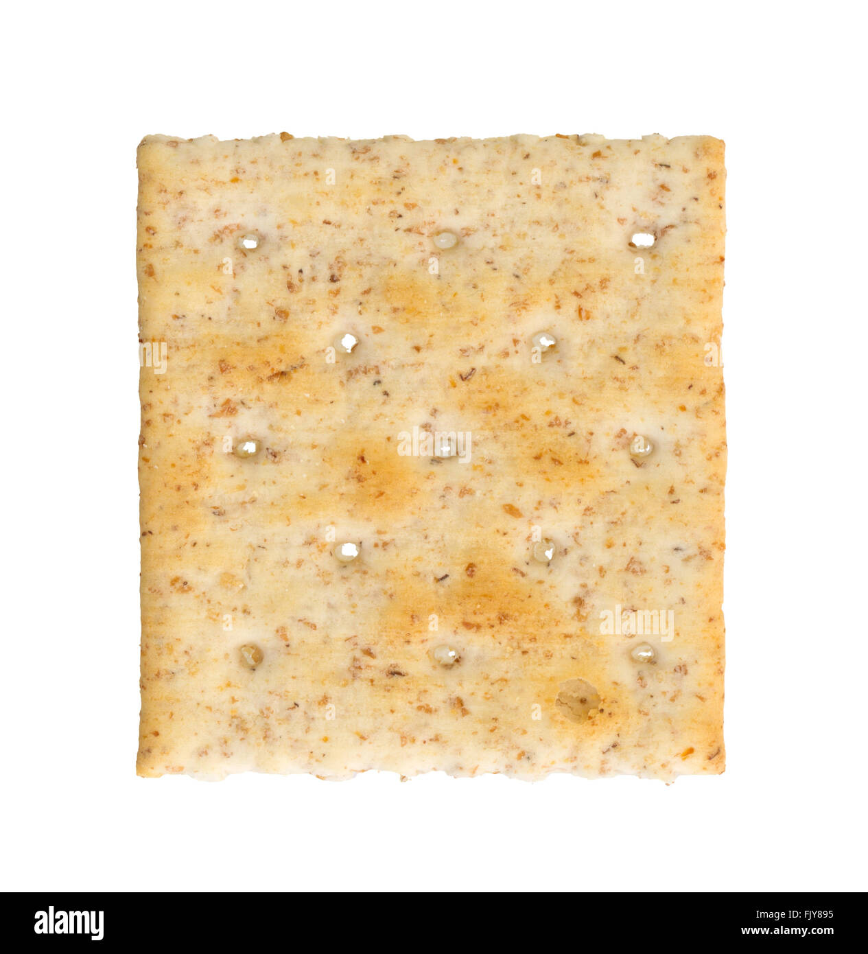 Small cracker isolated on a white background Stock Photo - Alamy