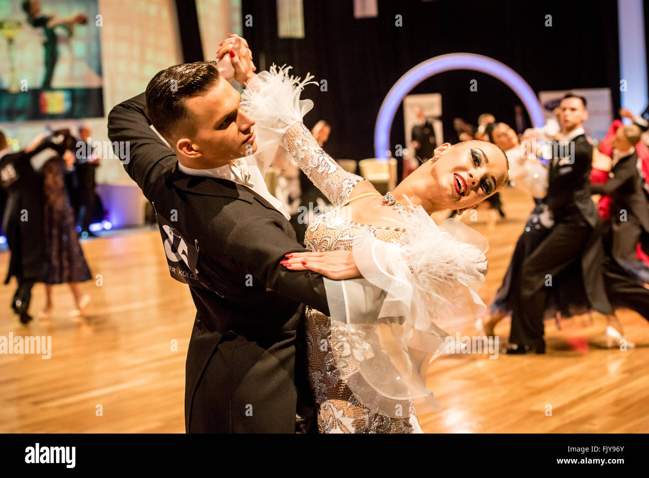 dancers dancing standard dance like slow waltz Stock Photo - Alamy