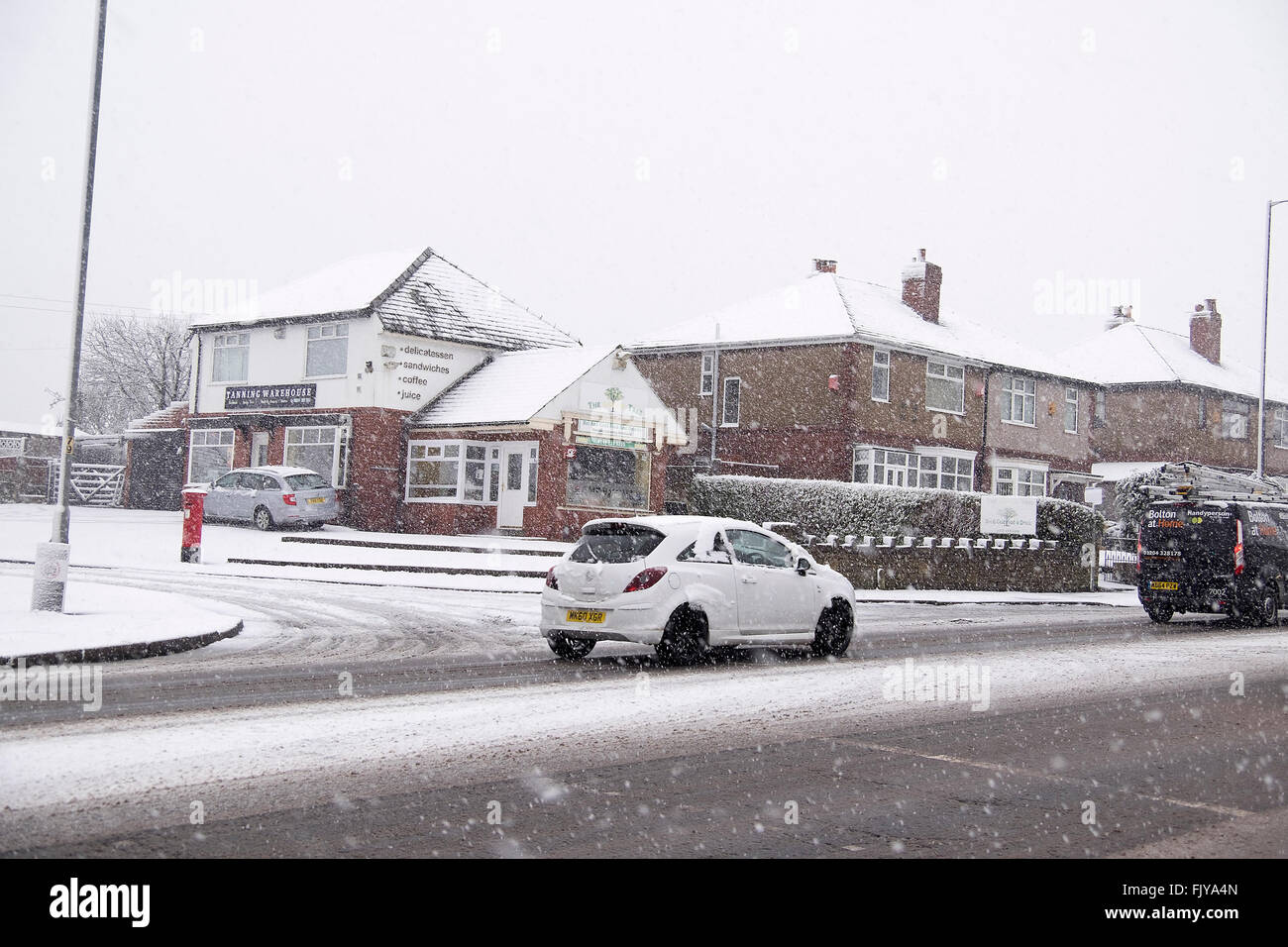 Bolton, Greater Manchester,Uk. March 4th, 2016. UK Weather Hunger Hill