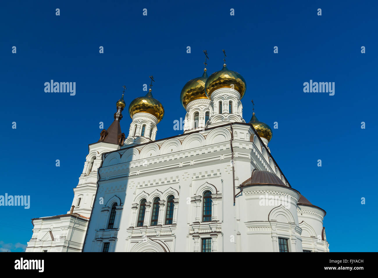 Church of Alexander Nevsky at Railway Square in Tver, Russia Stock Photo