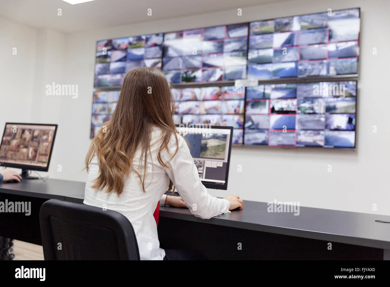 Control room operator Stock Photo - Alamy
