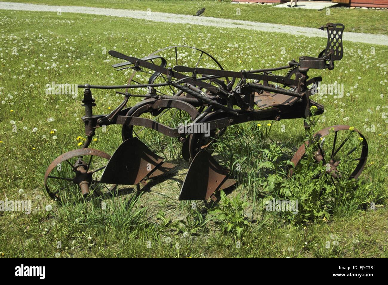 Old farm machinery, Alberta, Canada Stock Photo Alamy