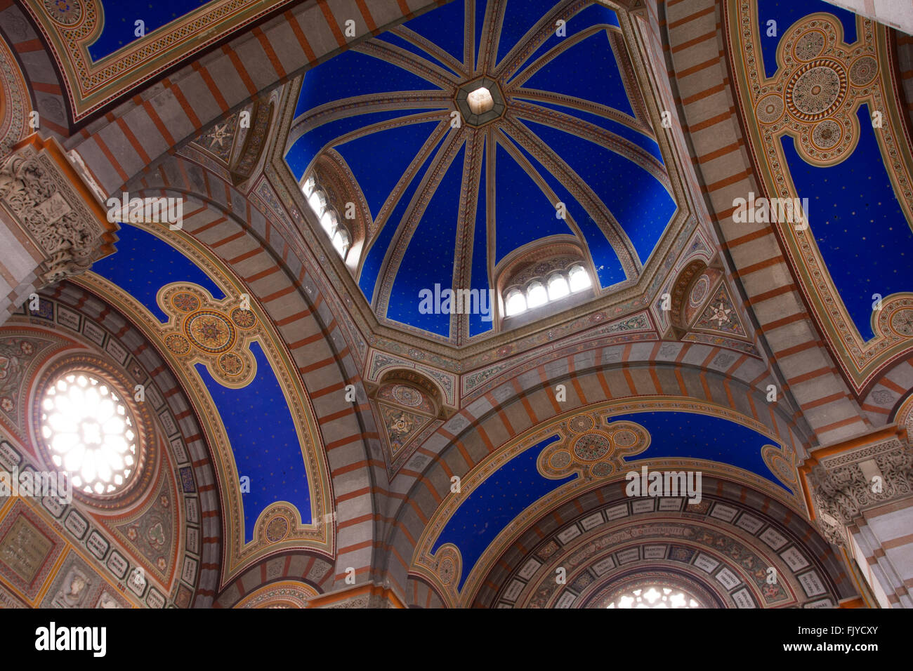 Interior Of Cathedral Dome Stock Photo