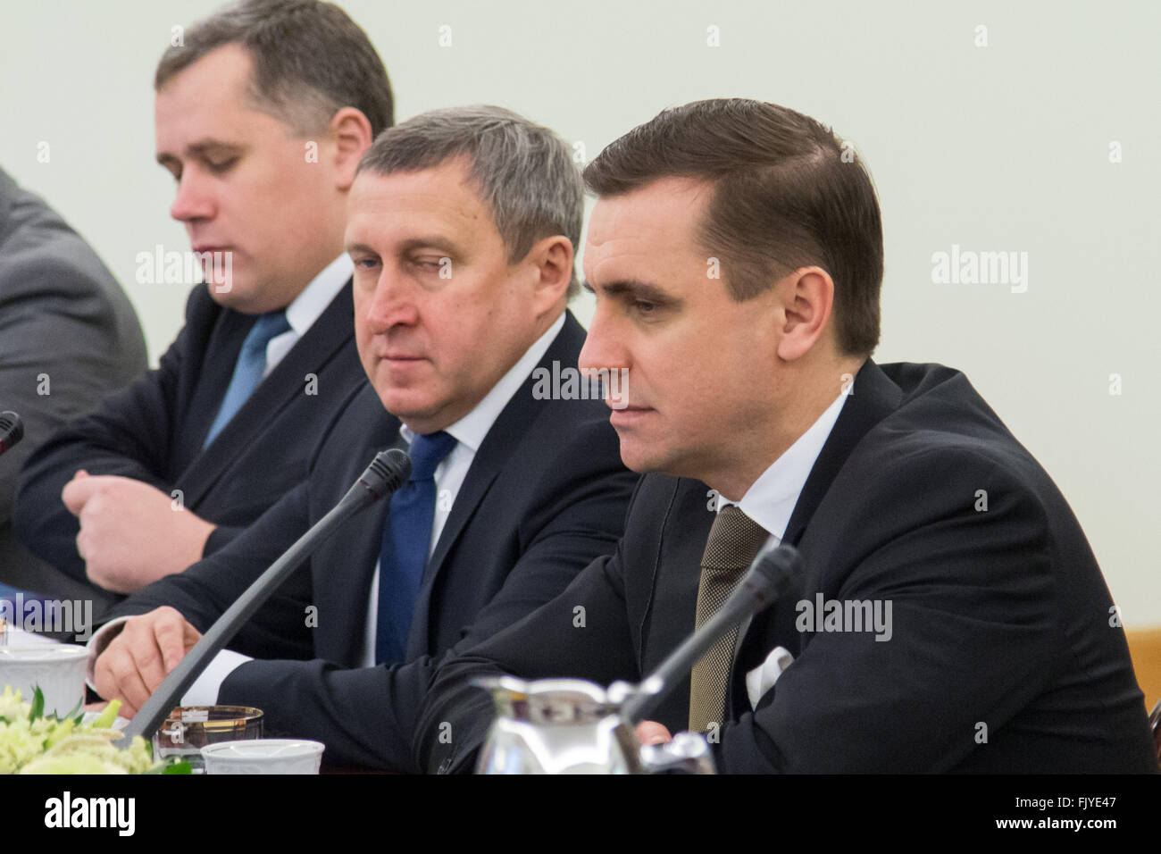 Warsaw, Poland. 04th Mar, 2016. Deputy of Head of Presidential Administration of Ukraine, Kostiantyn Yelisieiev during a meeting of the Consultative Committee of Poland and Ukraine. © Mateusz Wlodarczyk/Pacific Press/Alamy Live News Stock Photo
