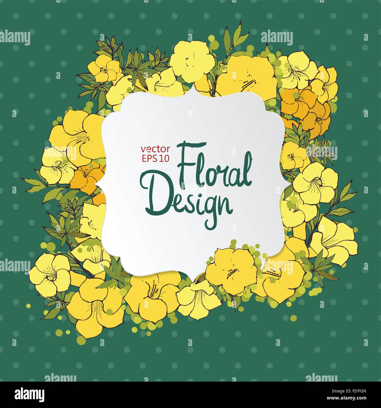 Floral vector frame Stock Vector Image & Art - Alamy