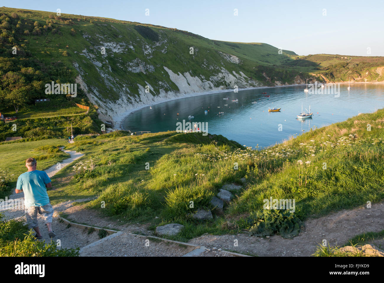 Lulworth Cove, Dorset, England, UK Stock Photo
